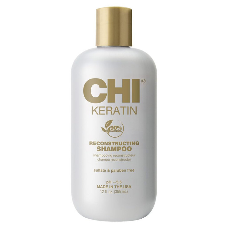 CHI Keratin Reconstructing Shampoo Delivers Healthier Hair Adds Shine Helps Prevent Future Breakage Sulfate Paraben Crue