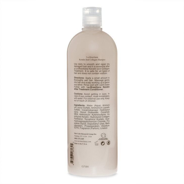 LaBrasiliana Uno Keratin and Collagen Shampoo 845 floz