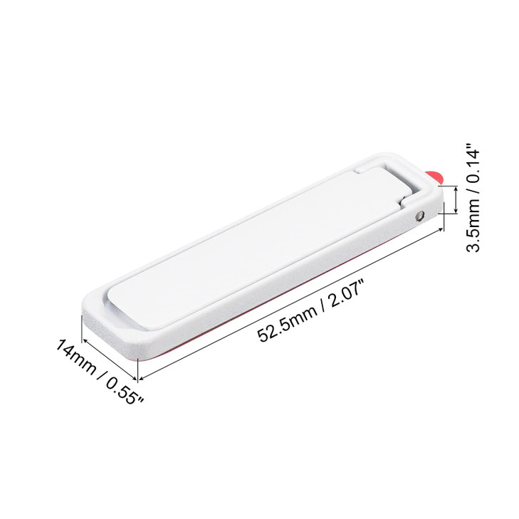 uxcell Ultra-Thin Phone Stands, Horizontal & Vertical Desk Stand, Stick on Portable Phone Stand for Most Smartphones, Phone Cases, Tablets, White