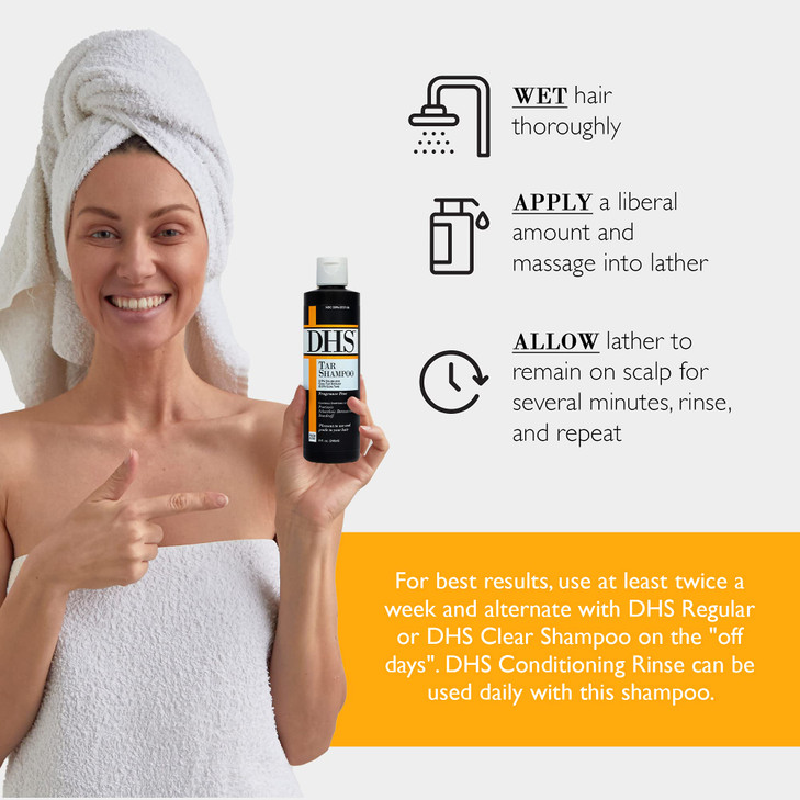 DHS Tar Shampoo 8 Fluid Ounce