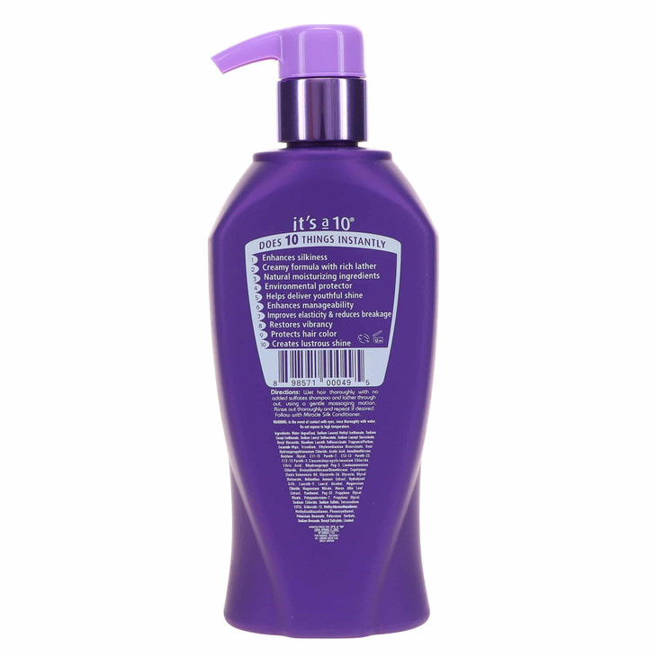 Its a 10 Haircare Silk Express Miracle Silk Shampoo 10 fl oz Pack of 1 4910