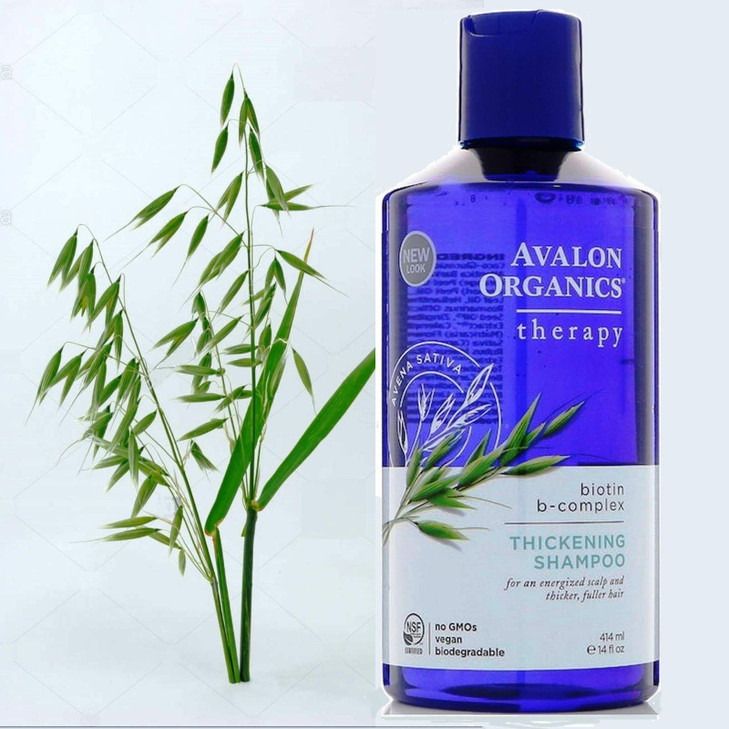 Avalon Organics Thickening Shampoo Biotin BComplex Therapy 14 fl oz 414 ml