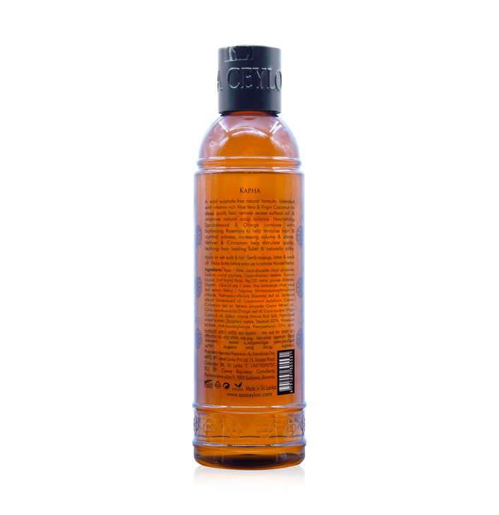 SPA CEYLON Sandalwood Vetiver Gentle Cleanser SulfateFree Shampoo Oily Flat Dull Hair Care Natural