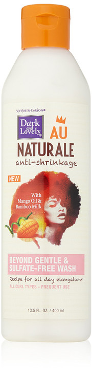 Dark and Lovely Au Natural AntiShrinkage Beyond Gentle and Sulfate Free Wash 135 Fluid Ounce