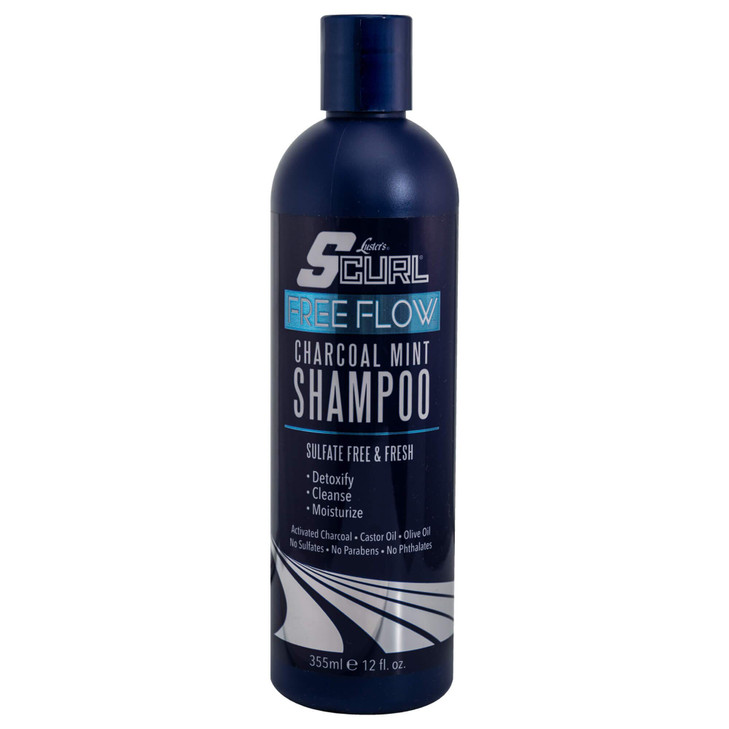 Lusters SCurl Free Flow Charcoal Mint Shampoo
