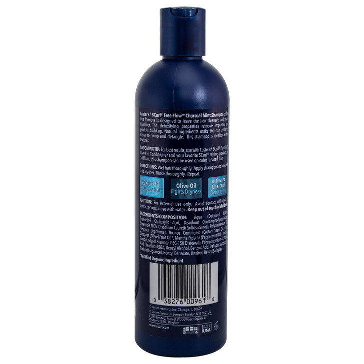 Lusters SCurl Free Flow Charcoal Mint Shampoo