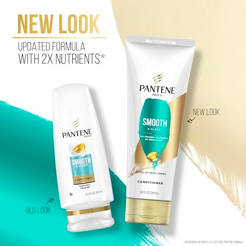 Pantene ProV Smooth Sleek Duo Set Shampoo Conditioner 12126 Fl Oz