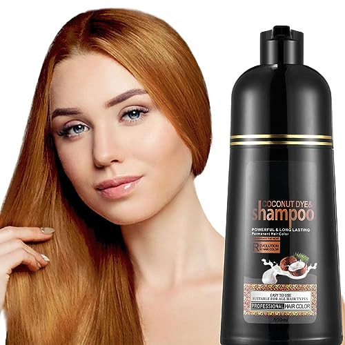 Instant Hair Color Shampoo with Herbal Coconut for Dark Hair Easy to Use long lasting Hair Dye for Women Men 1690 FL OZ