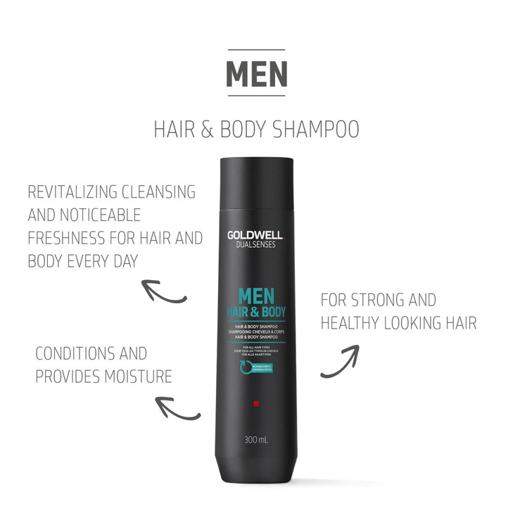 Goldwell Dualsenses Men Hair and Body Shampoo 300ml 101 oz