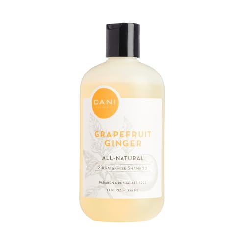 DANI Naturals SulfateFree Shampoo Grapefruit Ginger Detoxifying Clarifying Formula for Oily Thick Curly Hair 12 oz Nouri