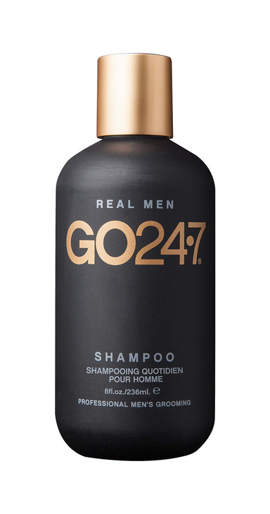 GO247 Daily Shampoo Gentle Daily Cleanser for Men Hydrates Strengthens Revitalizes Hair Infused with B5 Soy Proteins Lig