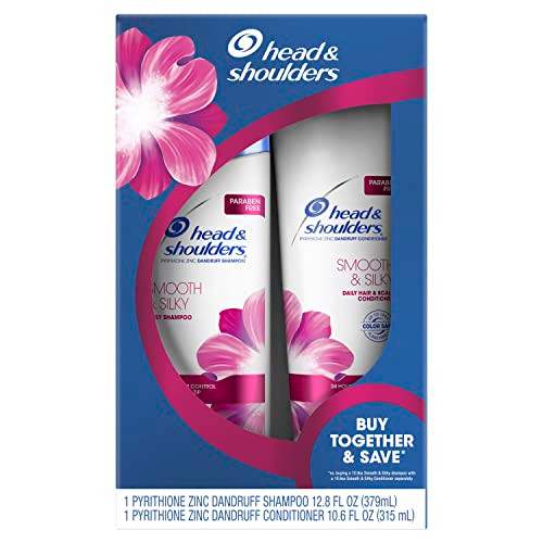 Head Shoulders Smooth Silky Dandruff Shampoo and Conditioner Twin Pack 234 Fluid Ounce