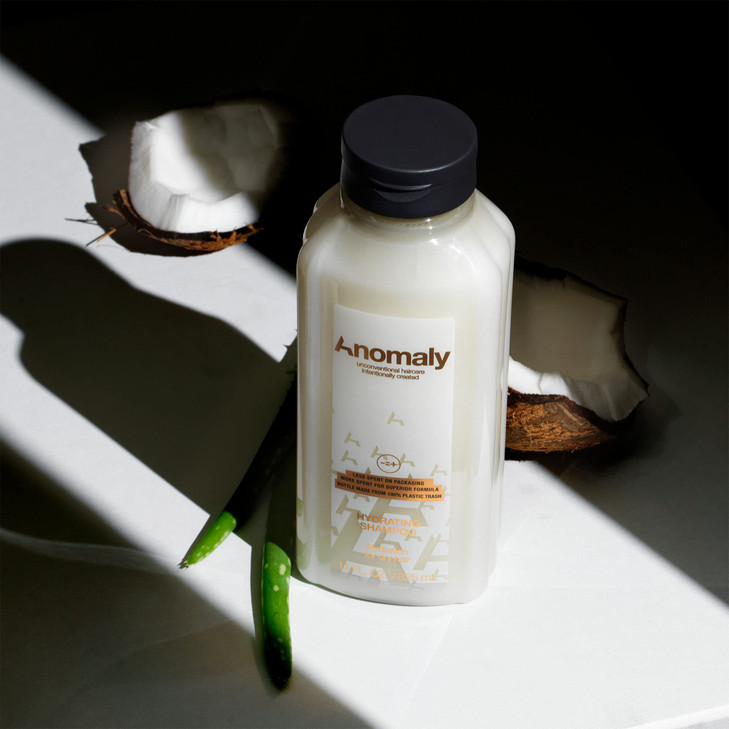 Anomaly Vegan Hydrating Shampoo with Aloe Vera Coconut Oil for Dry Damaged Hair Sulfate Free Paraben Free Eco Friendly S