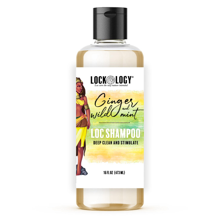 Loc Shampoo Ginger Mint Shampoo for Dreads and Locs Dreadlock Hair Products by Lockology