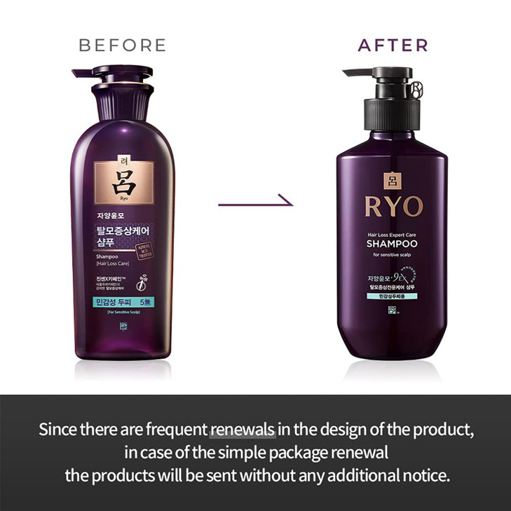 RYO Hair Strength Expert Care Shampoo for Sensitive Scalp Hypoallergenic Cleansing Soothing Care Relieving Itchiness for
