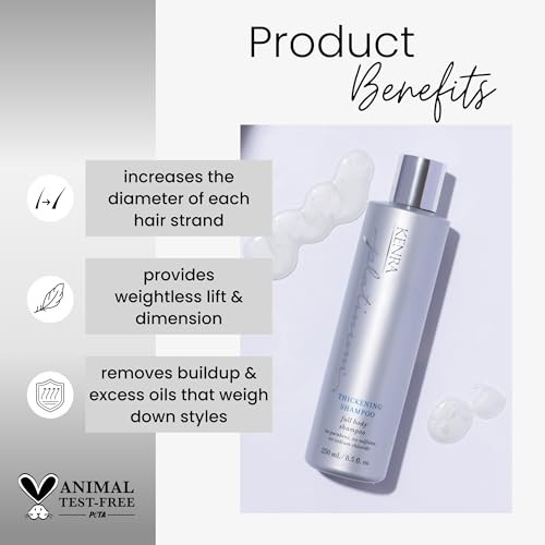 Kenra Professional Platinum Thickening Shampoo Provides Nourishment Delivers Shine Increases Thickness Volume Body Fulln