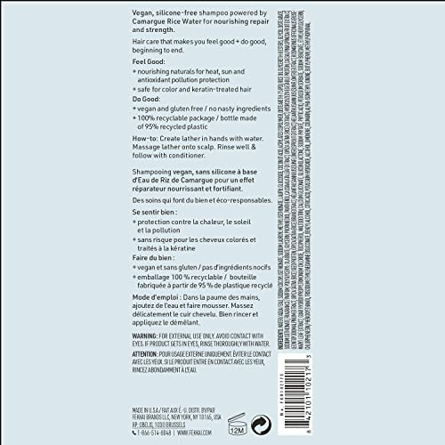 FEKKAI Super Strength Shampoo 85 oz Repairs Strengthens Nourishes Salon Grade EWG Compliant Vegan Cruelty Free