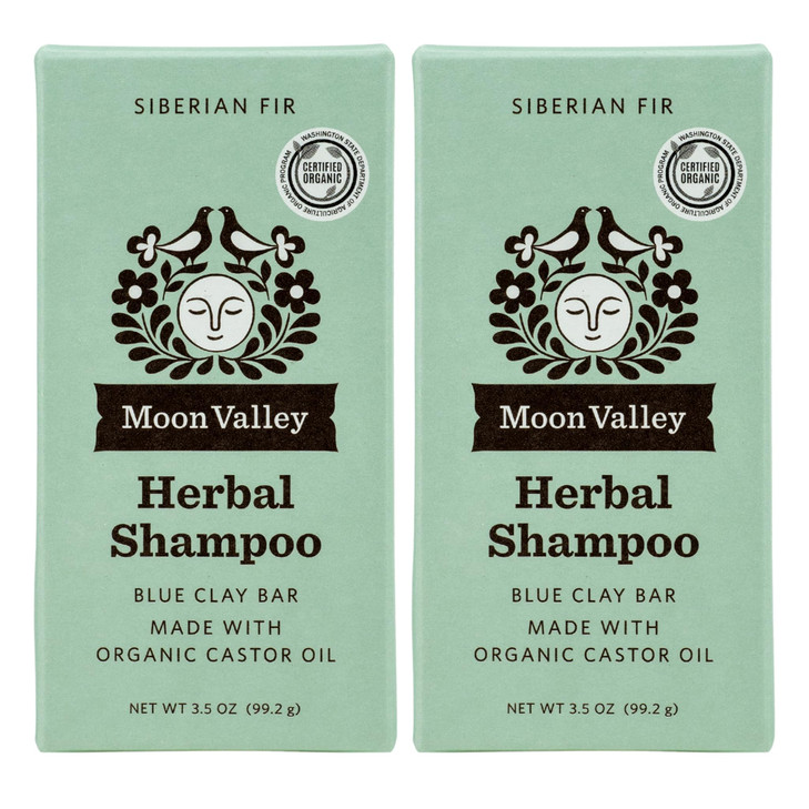 Moon Valley Organics HERBAL SHAMPOO BAR SIBERIAN FIR 2PACK