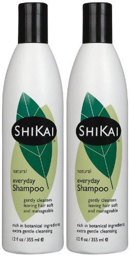 ShiKai Everyday Gentle Cleansing Shampoo 12oz Pack of 2 Extra Mild Gentle Low Detergent Formula With Aloe Vera for Healt