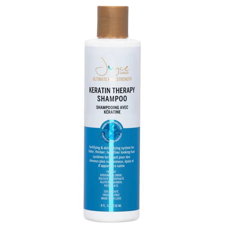 Miracle Elixir Collection Joyce Giraud Ultimate Hair Strength Keratin Therapy Shampoo with Cynatine Pure4 Oils 8 Fl Oz