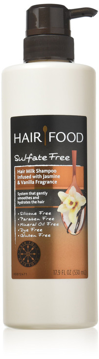 Hair Food Sulfate Free Hair Milk Shampoo with Jasmine Vanilla Fragrance 179 Fluid Ounce