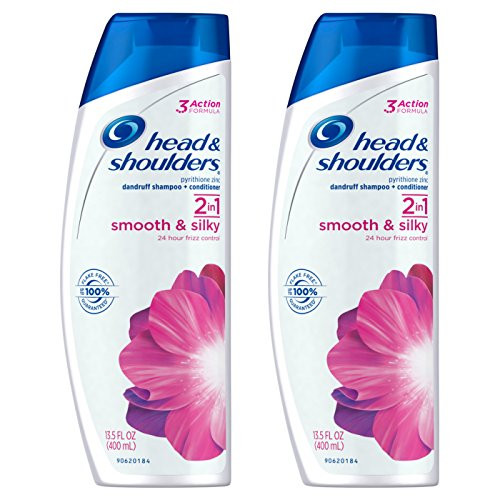 Head and Shoulders Smooth Silky 2in1 Dandruff Shampoo and Conditioner 135 Fl Oz Pack of 2