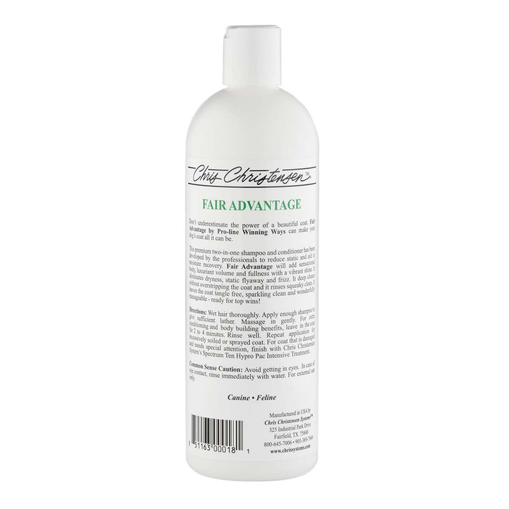 Chris Christensen Proline Fair Advantage Shampoo 16 Oz