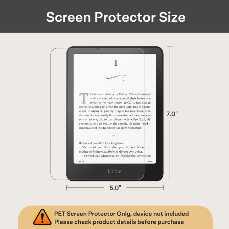 CoBak 3 Pack Anti-Glare Matte Screen Protector for 7" Kindle Paperwhite 12th Gen 2024 & Colorsoft Signature Edition,for Kobo Aura 2 - High Clarity, F