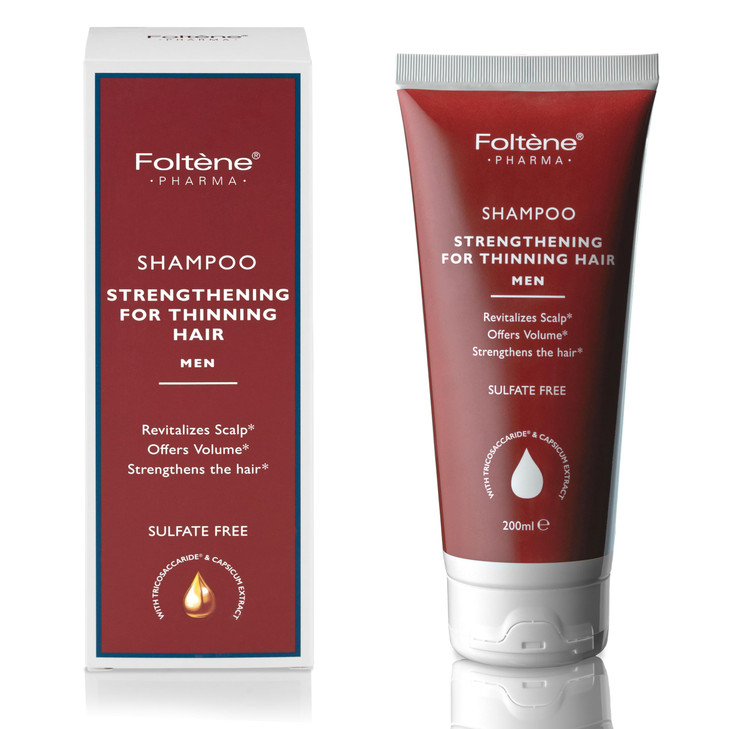 FOLTENE Hair Thickening Shampoo for Men Strengthening Formula to Reduce Thinning Boost Volume Enhance Hair Health Thicke