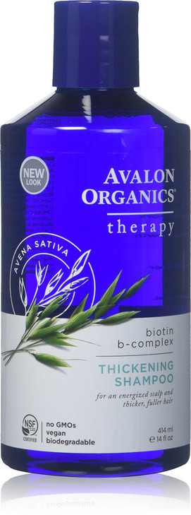 Avalon Organics Biotin BComplex Thickening Shampoo 14 Fl Oz Pack of 2