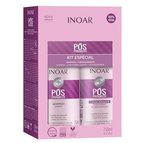 Inoar Ps Progress Duo Kit Shampoo Conditioner 845 floz Each