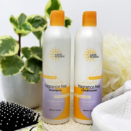 EARTH SCIENCE Extra Gentle Fragrance Free Shampoo Conditioner Set 12 oz