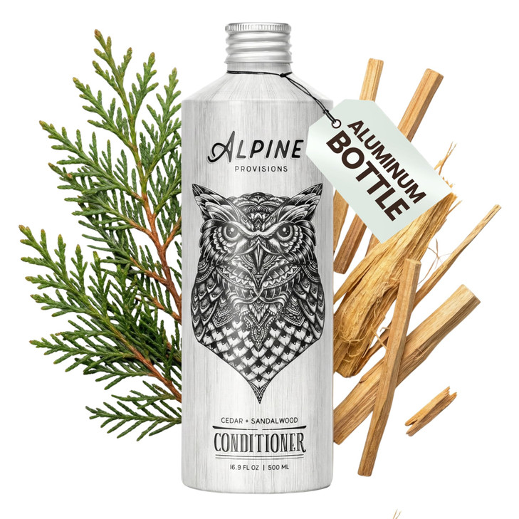 Alpine Provisions Natural Organic Conditioner with Cedar Sandalwood Moisturizing Hair Conditioner with Aloe Vera Sunflow