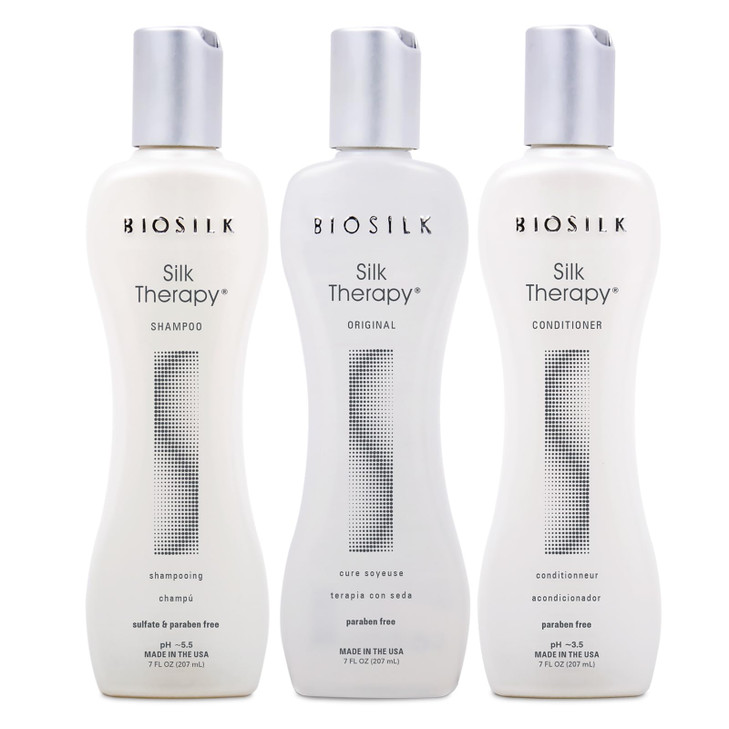 BioSilk Revive Your Locks Kit Original Silk Therapy 7oz Silk Therapy Shampoo 7oz and Silk Therapy Conditioner 7oz kit Co