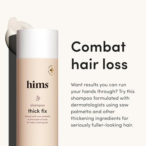 hims Thick Fix Shampoo Saw Palmetto for Healthy Hair Growth Thickening Scalp Cleansing Vegan SulfateFree CrueltyFree Euc