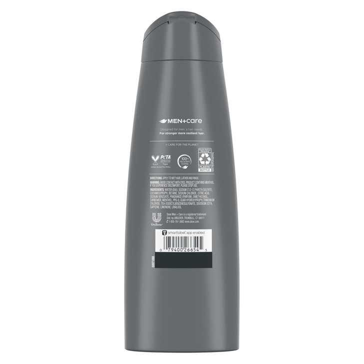 DOVE MEN CARE Fortifying 2in1 Shampoo and Conditioner Fresh and Clean with Caffeine 4 Count For Everyday Care Helps Stre