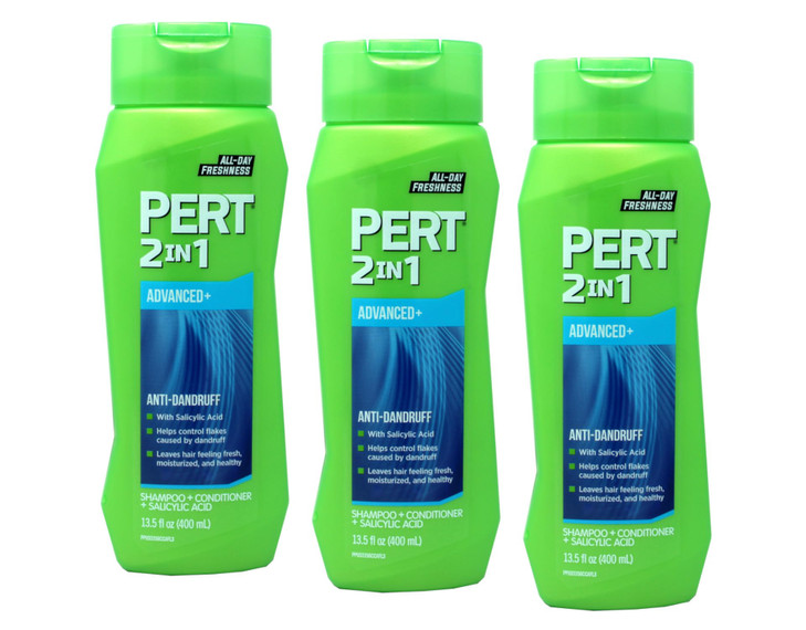Pert Plus 2 in 1 Shampoo Conditioner Dandruff Control 135 Fl Oz 400 Ml Pack of 3