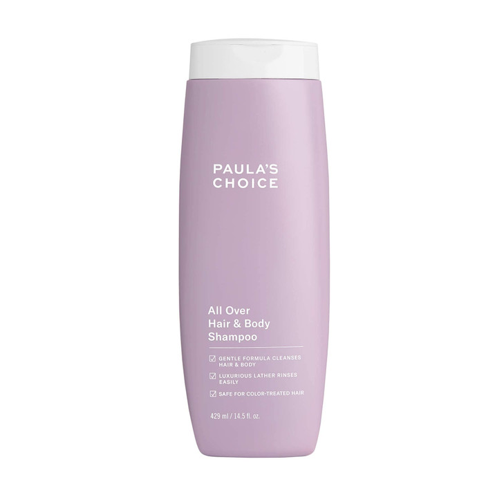 Paulas Choice All Over Hair Shampoo Body Wash Fragrance Free Safe for Color Treated Hair 145 Ounce