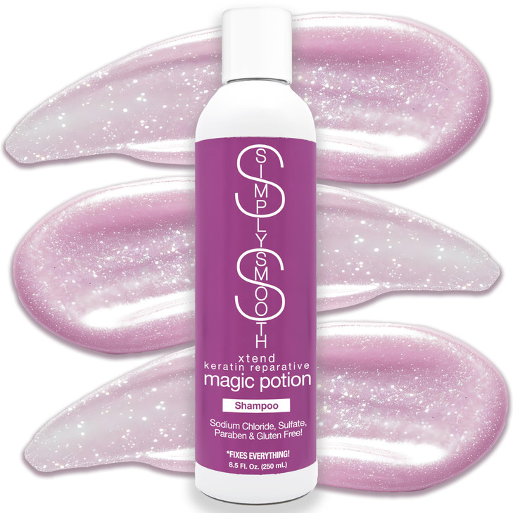 SIMPLY SMOOTH Magic Potion Shampoo Paraben Free Daily Shampoo Restore Repair Dry Damaged Keratin Depleted Hair Hydrate C