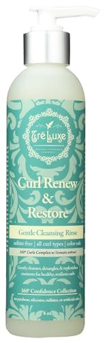 Treluxe Cleansing Rinse Gentle Curl Renew Restore 8 Ounce
