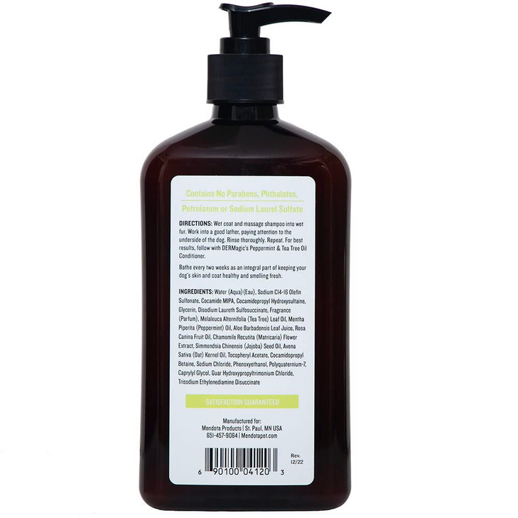 DERMagic Peppermint Tea Tree Oil Shampoo 18 fl oz