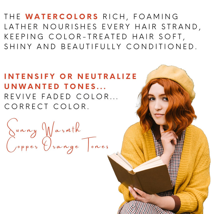 Watercolors by Tressa 3in1 Color Depositing Shampoo Semi Permanent Hair Color Hair Dye Shampoo for Curly Dry and Normal