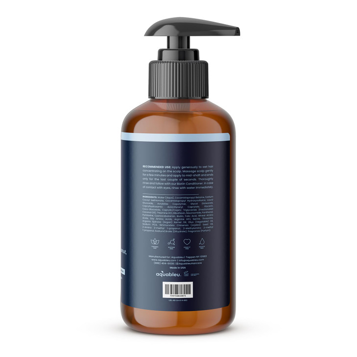 Aquableu Biotin Volumizing Shampoo Conditioner Set Natural Thickening Volume For Thicker Fuller Hair Promotes Healthy Ha