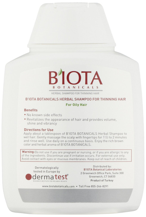 BIOTA BOTANICALS ADVANCED HERBAL CARE SHAMPOO OILY CARE FORMULA