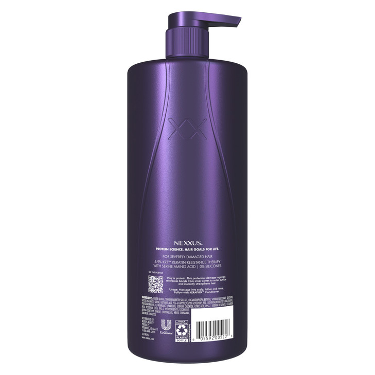 Nexxus KERAPHIX Shampoo for Damaged Repair Hair Powered by KRT Keratin Resistance Therapy with Liquid Crystal Amino Acid