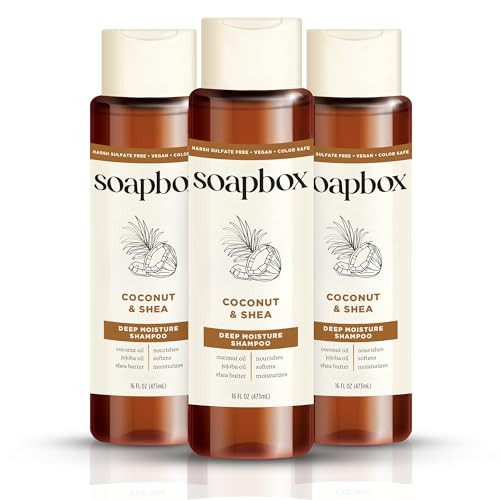 Soapbox Biotin Superfruit Shampoo Volumizing Vegan Color Safe Harsh Sulfate Free Silicone Free Hair Shampoo with Elderbe