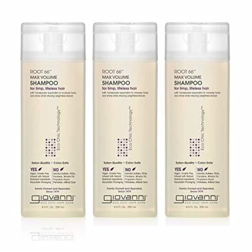 GIOVANNI Root 66 Max Volume Shampoo For Fine Lifeless Hair Rich in Nutrients Volumizing Shampoo Infused with Natural Bot