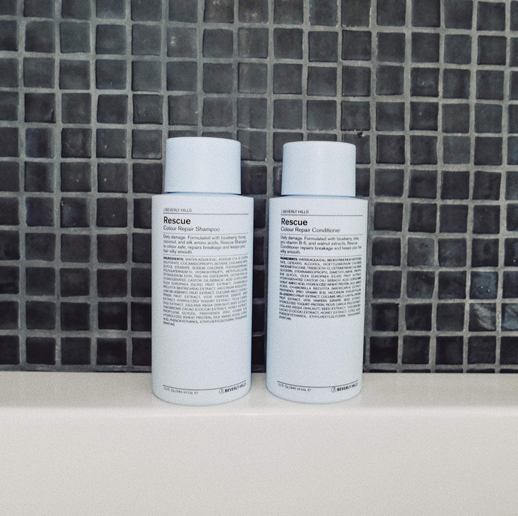 J Beverly Hills Blue Rescue Colour Repair Shampoo with Honey Extract for Hair Shine 12 Oz