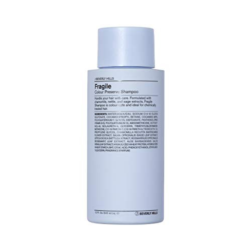 J Beverly Hills Blue Fragile Colour Preserve Shampoo with Sage Oil to Brighten Color 12 Oz