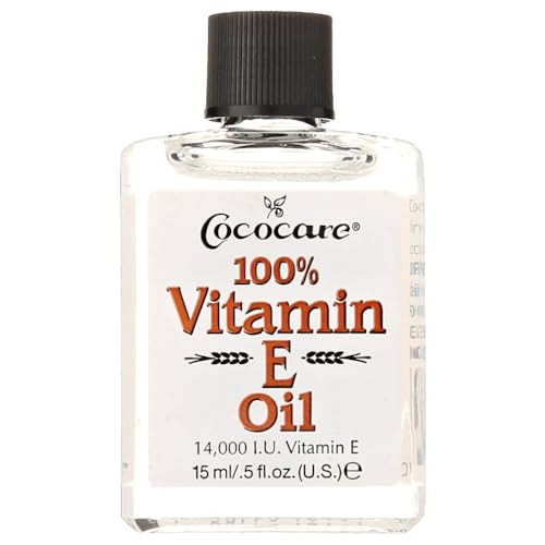 COCOCARE 100% Vitamin E Oil, 14000 I.U., 0.5 Fl Oz - Skin Moisturizer & Antioxidant Protection